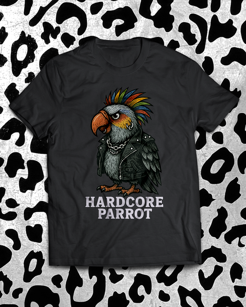 Hardcore Parrot T-Shirt